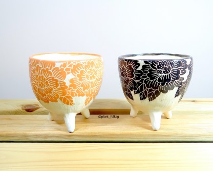 flower ceramic planters by dodo chang