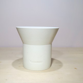 London High Sandy White Artisan Planters